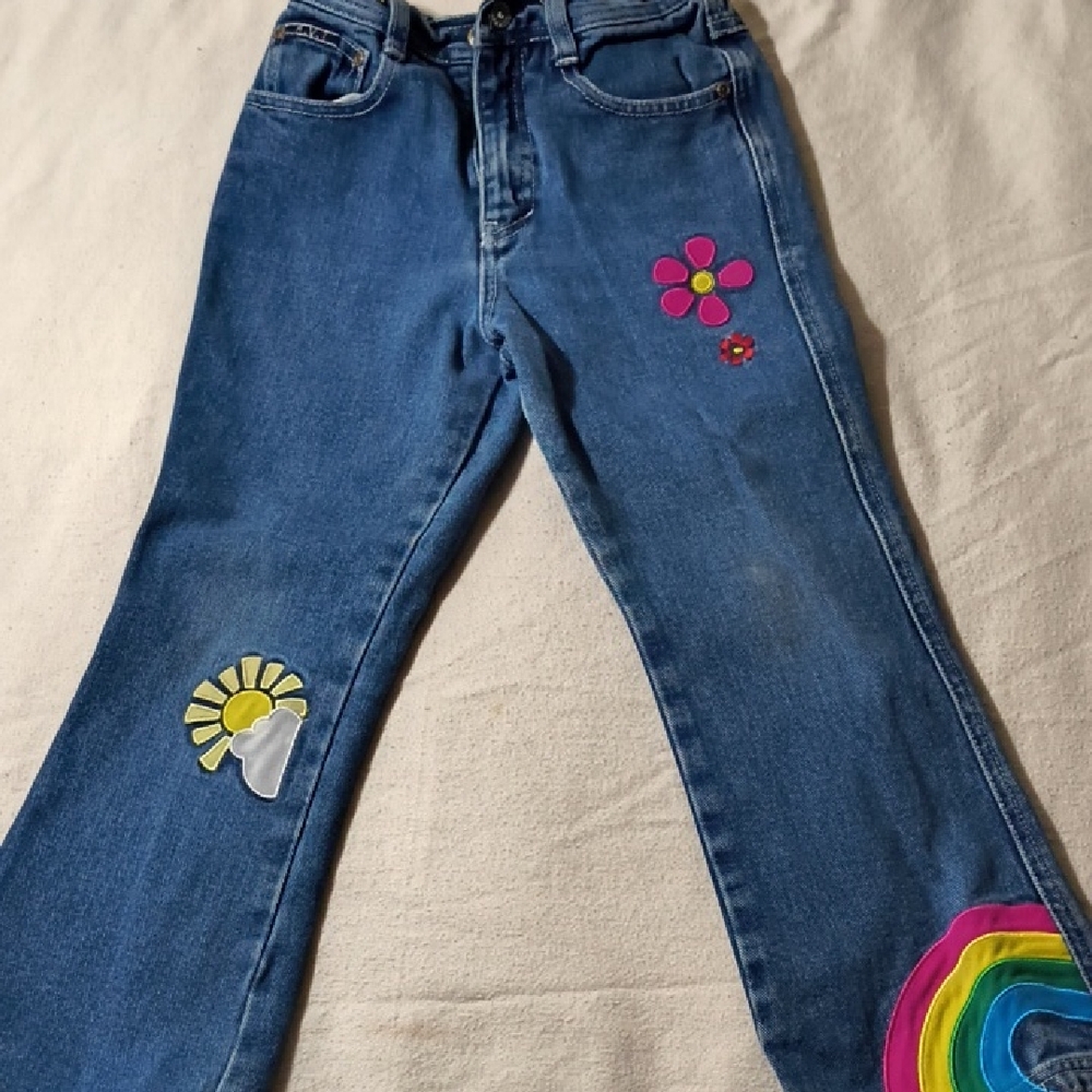 RVT Kids Blue Jeans with Colorful Patches